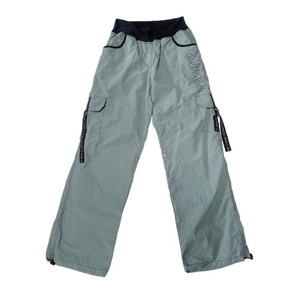 Zumba Electro Pull On Cargo Pants ~ Wetsuit Gray Size XXL - Picture 1 of 11
